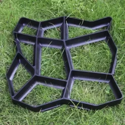 Havesten & Trædesten^Walk Maker Genanvendelig Betonsti Plastbelægningsform Stenstøbning Belægningssten til Græsplæne Have