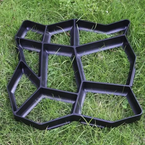 Havesten & Trædesten^Walk Maker Genanvendelig Betonsti Plastbelægningsform Stenstøbning Belægningssten til Græsplæne Have