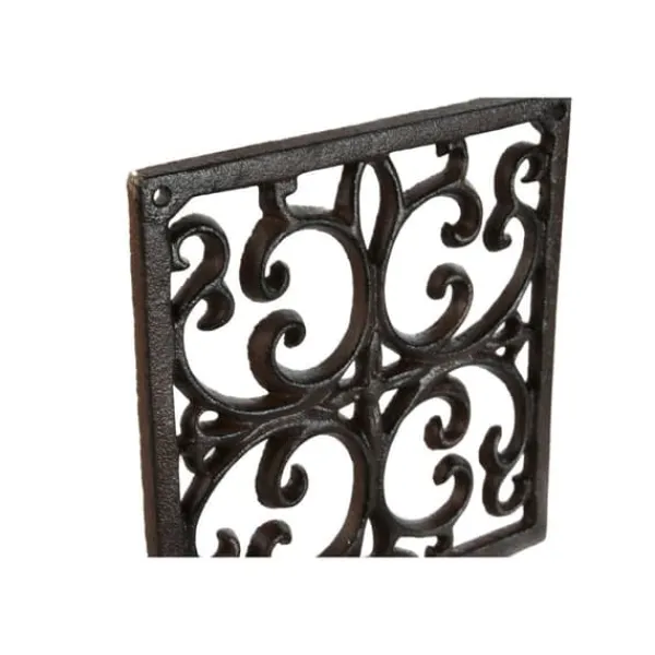 Krukker & Plantebeholdere^Wall Support for Hanging Flower Pots Home ESPRIT Dark brown Iron 18 x 17,5 x 18 cm