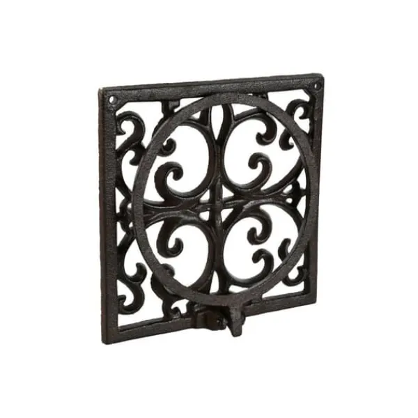 Krukker & Plantebeholdere^Wall Support for Hanging Flower Pots Home ESPRIT Dark brown Iron 18 x 17,5 x 18 cm
