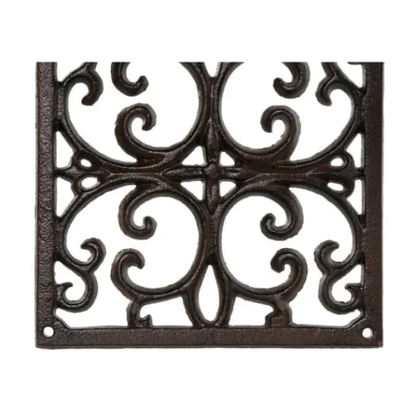 Krukker & Plantebeholdere^Wall Support for Hanging Flower Pots Home ESPRIT Dark brown Iron 18 x 17,5 x 18 cm