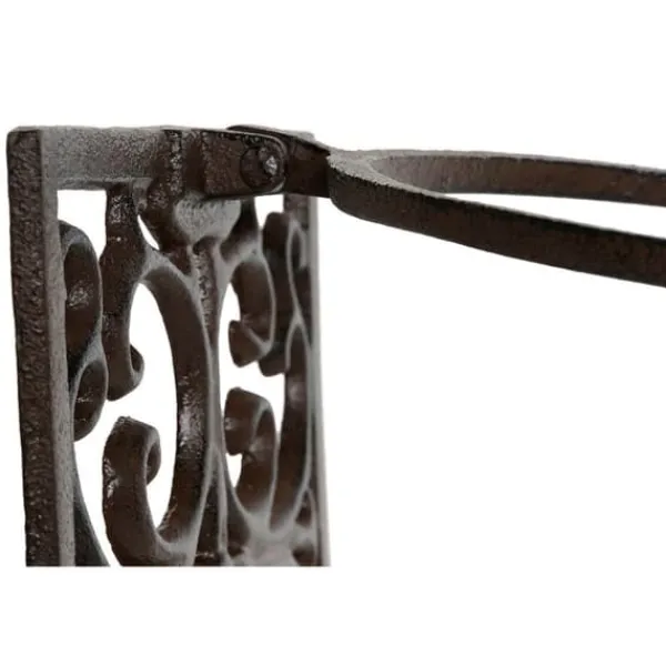 Krukker & Plantebeholdere^Wall Support for Hanging Flower Pots Home ESPRIT Dark brown Iron 18 x 17,5 x 18 cm