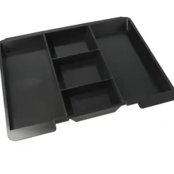 Clearance Westcott AC-E51002-ZI Kasseskuffe 301x242x91mm Sølvgrå, plastindsats med 5 rum Pengeskabe
