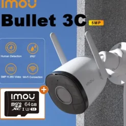 Sikkerhedsmonitorer & Videokameraer^Wifi IP Kamera, 5MP, 8x Digital Zoom, Menneskeopdagelse,3.6MM-64g, EU stik, 3.6mm