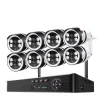 Clearance WiFi Overvågningskamera System, 3MP/5MP Opløsning, Nattesyn,8CH 8 Kamera 3MP, 3T Indbygget HDD Sikkerhedsmonitorer & Videokameraer