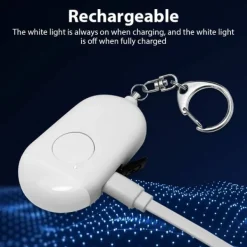 Discount WiFi Personlig Sikkerhedsalarm med Fjernbetjening, 130dB Høj Sirene og LED-lys - Øg Din Sikkerhed Hjemmealarmsystemer