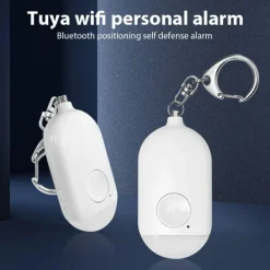 Discount WiFi Personlig Sikkerhedsalarm med Fjernbetjening, 130dB Høj Sirene og LED-lys - Øg Din Sikkerhed Hjemmealarmsystemer