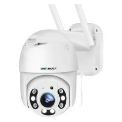 WiFi Sikkerhedskamera, 4MP Opløsning, Dual Band 2.4/5GHz, Digital Zoom 4X, PoE og DC Strømforsyning, Menneske- og Køretøjsdetektion Sikkerhedsmonitorer & Videokameraer