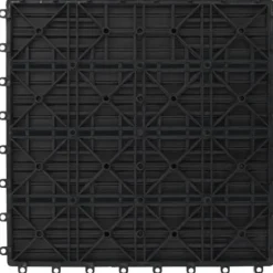 Havedekorationer^WPC-fliser 30 x 30 cm 11 stk. 1 m2 grå - Terrasseflise - Terrassefliser - Home & Living