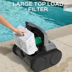 Pool- & Spatilbehør^WYBOT C1 Batteridrevet robotpoolrenser - 150 min. driftstid - 2642GPH sugning - Bluetooth/app-styring - til pools op til 150 m²