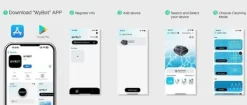 Pool- & Spatilbehør^WYBOT C1 Batteridrevet robotpoolrenser - 150 min. driftstid - 2642GPH sugning - Bluetooth/app-styring - til pools op til 150 m²