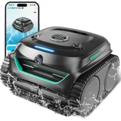 Pool- & Spatilbehør^WYBOT C2 Vision Robotic Pool Cleaner - Smart Vision Navigation - 180 min driftstid - 8 rengøringstilstande - Til pools op til 180㎡