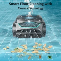 Pool- & Spatilbehør^WYBOT C2 Vision Robotic Pool Cleaner - Smart Vision Navigation - 180 min driftstid - 8 rengøringstilstande - Til pools op til 180㎡