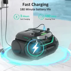 Pool- & Spatilbehør^WYBOT C2 Vision Robotic Pool Cleaner - Smart Vision Navigation - 180 min driftstid - 8 rengøringstilstande - Til pools op til 180㎡