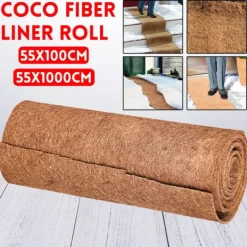 Haveduge^55x100 cm Liner Bulk Rullemåtte Kokos Liner Plantekasse Hængende Kurv Kjæledyr Krybdyr Tæppe