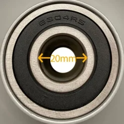 Havemaskiner^13x5.00-6 Dæk og fælge til græsplæneklipper Wanda P332, 20 mm 6304 lejer (sæt med 2)