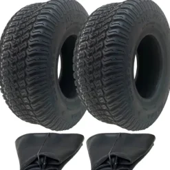 Clearance 11x4.00-5 Dæk og slange til plæneklippergræs 4-lags Wanda P332-mønster 150 kg (sæt med 2) Havemaskiner