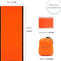 Best 4x Emergency Termal Waterproof Sovepose til udendørs brug Beredskabsplaner