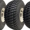 Outlet 15x6.00-6 Grass Plæneklipperhjul Dæk monteret på fælge 20 mm lejer (sæt med 3) Havemaskiner