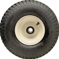 Outlet 15x6.00-6 Grass Plæneklipperhjul Dæk monteret på fælge 20 mm lejer (sæt med 3) Havemaskiner