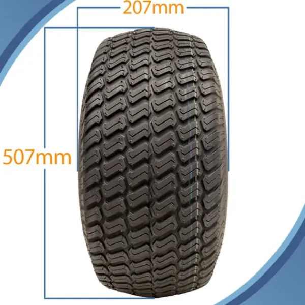 Havemaskiner^20x8.00-8 Multi turf - plæneklipperdæk, ride on på 4 knopper 100mm PCD - sæt med 2 -