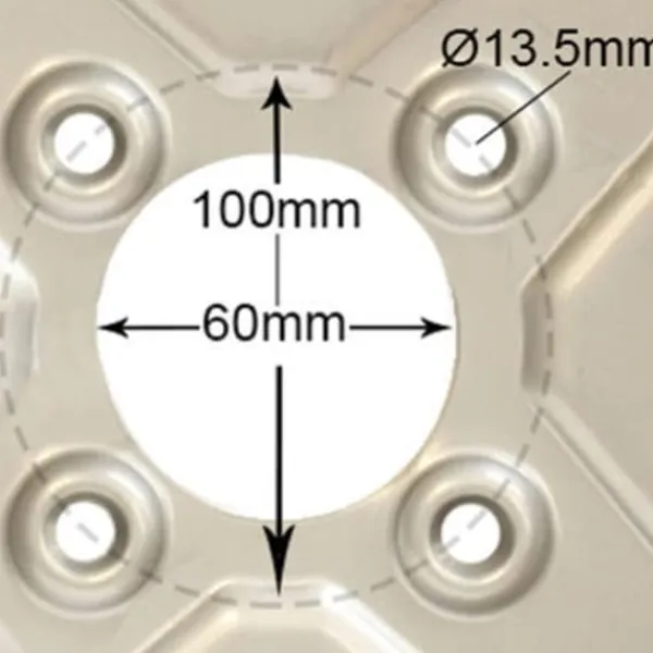 Havemaskiner^20x8.00-8 Multi turf - plæneklipperdæk, ride on på 4 knopper 100mm PCD - sæt med 2 -