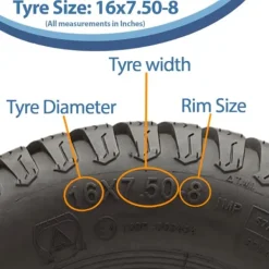 Online 16x7.50-8 4pr Wanda P332 græsdæk E-mærket TL Havemaskiner