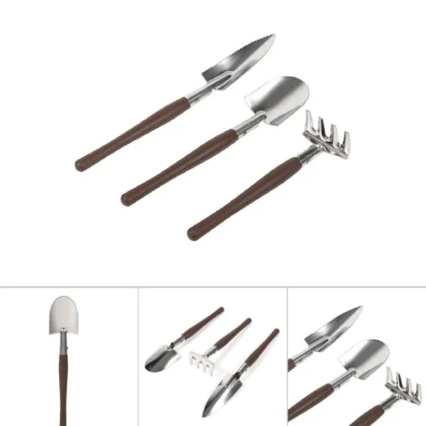 Discount 3x Skovl Spade Rive Mini Have Planteværktøj Børne Havelegetøj (Plastikhåndtag) Haveværktøj