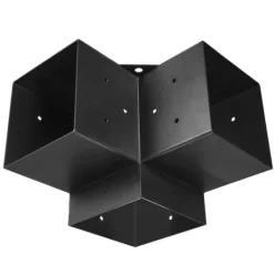 Online 6x6 tommer pergolabeslag, indvendige 5,5x5,5 3-vejs beslag, 4 stk., inkl. baser Buer, Spalier, Lysthuse Uden Tag