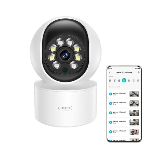 Best XO CR01 WiFi Smart Kamera 3MP – Nattläge & Tvåvägsintercom Sikkerhedsmonitorer & Videokameraer