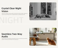 Best XO CR01 WiFi Smart Kamera 3MP – Nattläge & Tvåvägsintercom Sikkerhedsmonitorer & Videokameraer