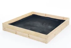 Viking Choice Plantningsbænke^120x120x18 cm Bæredygtig Firkantet Havebed med Bunddug til Selvforsynende Liv