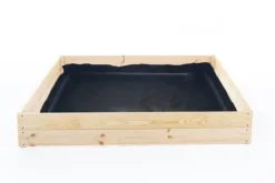 Viking Choice Plantningsbænke^120x120x18 cm Bæredygtig Firkantet Havebed med Bunddug til Selvforsynende Liv