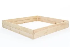 Viking Choice Plantningsbænke^120x120x18 cm Bæredygtig Firkantet Havebed med Bunddug til Selvforsynende Liv