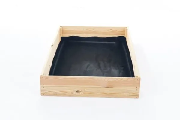 Best 140x120x18 cm Fyrretræs Højbed til Selvforsynende Liv Plantningsbænke