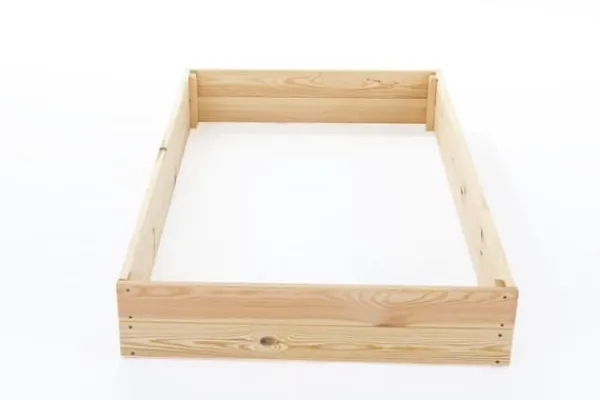 Best 140x120x18 cm Fyrretræs Højbed til Selvforsynende Liv Plantningsbænke
