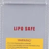 Outlet Yunique - Sikkerhedsetui til RC-batterier | Lipo Anti-eksplosion beskyttende etui | Brandsikker opladningsetui, størrelse 100x200mm Brandtæppe
