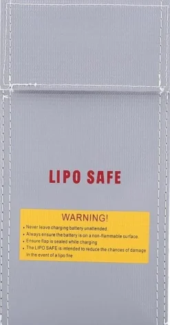 Outlet Yunique - Sikkerhedsetui til RC-batterier | Lipo Anti-eksplosion beskyttende etui | Brandsikker opladningsetui, størrelse 100x200mm Brandtæppe