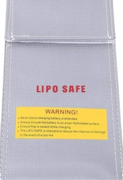 Outlet Yunique - Sikkerhedsetui til RC-batterier | Lipo Anti-eksplosion beskyttende etui | Brandsikker opladningsetui, størrelse 100x200mm Brandtæppe