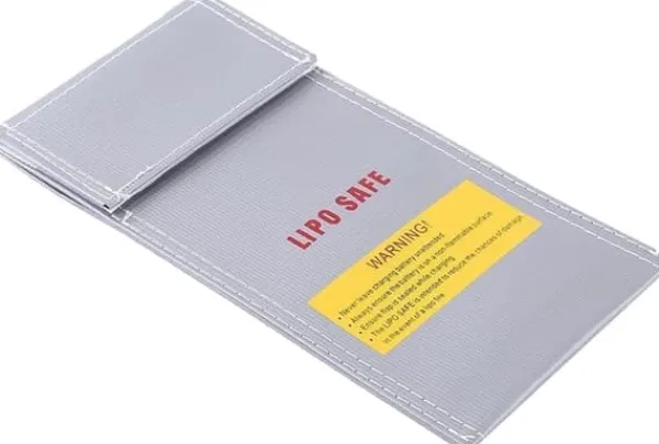 Outlet Yunique - Sikkerhedsetui til RC-batterier | Lipo Anti-eksplosion beskyttende etui | Brandsikker opladningsetui, størrelse 100x200mm Brandtæppe
