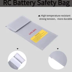 Outlet Yunique - Sikkerhedsetui til RC-batterier | Lipo Anti-eksplosion beskyttende etui | Brandsikker opladningsetui, størrelse 100x200mm Brandtæppe
