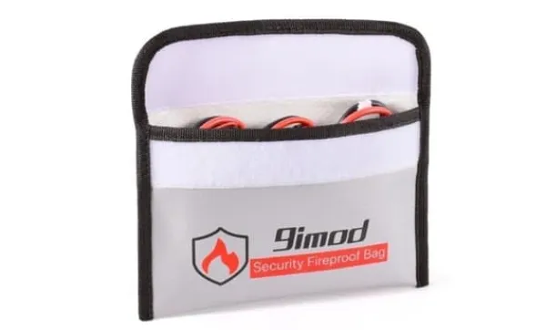 Beredskabsplaner^Yunique - Sikkerhedsetui til RC-batterier | Lipo Anti-eksplosion beskyttende etui | Brandsikker opladningsetui, størrelse 205x130mm