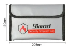 Beredskabsplaner^Yunique - Sikkerhedsetui til RC-batterier | Lipo Anti-eksplosion beskyttende etui | Brandsikker opladningsetui, størrelse 205x130mm