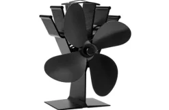 Best Zephyr 4-bladet pejseventilator, termoelektrisk, støjsvag, effektiv, til enhver pejs Tilbehør Til Brændeovne & Pejse