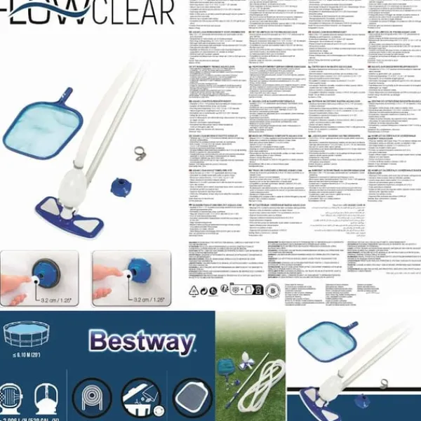 Bestway Pool- & Spatilbehør^Flowclear rengøringssæt til pool AquaClean